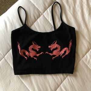 Cropped Dragon tank top